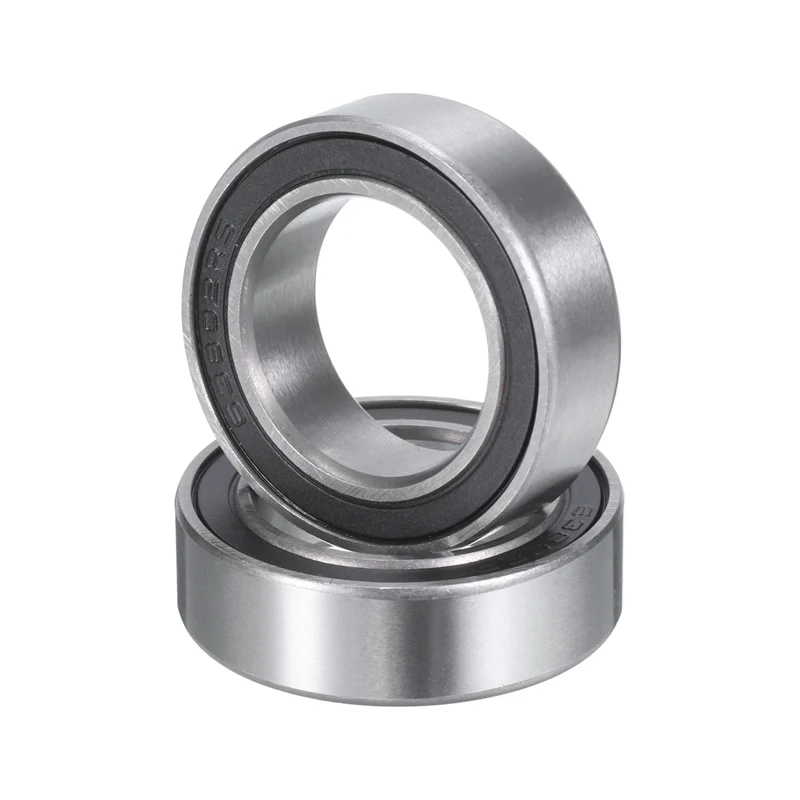 63802-2RS Deep Groove Ball Bearing 15x24x7mm Double Sealed P6(ABEC3) Z3 Deep Groove Rolling Bearings (2 Pcs)