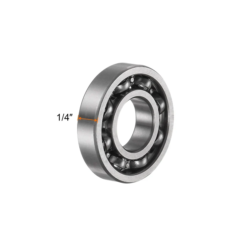 4pcs R8 Deep Groove Ball Bearing 1/2" x 1 1/8" x 1/4" Chrome Steel Bearings