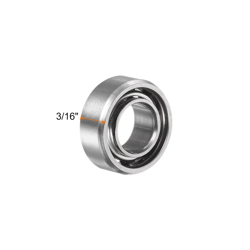 R188 Deep Groove Ball Bearing, 10pcs 1/4" x 1/2" x 3/16" Open Type Chrome Steel Bearings