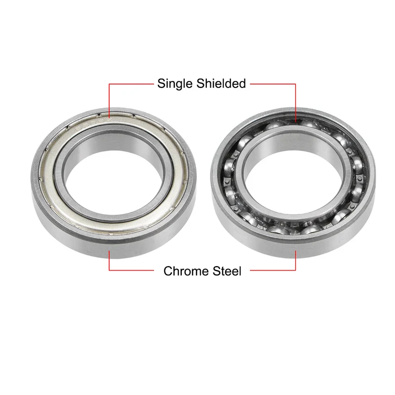 6905Z Deep Groove Ball Bearing 25x42x9mm Single Shielded Chrome Bearings 5pcs