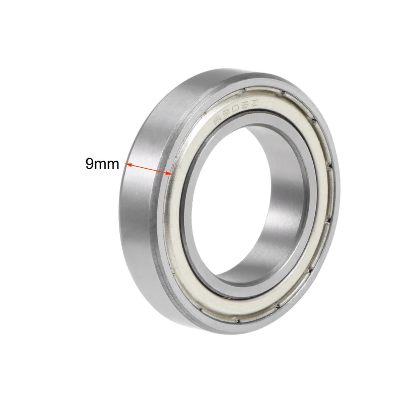6905Z Deep Groove Ball Bearing 25x42x9mm Single Shielded Chrome Bearings 5pcs