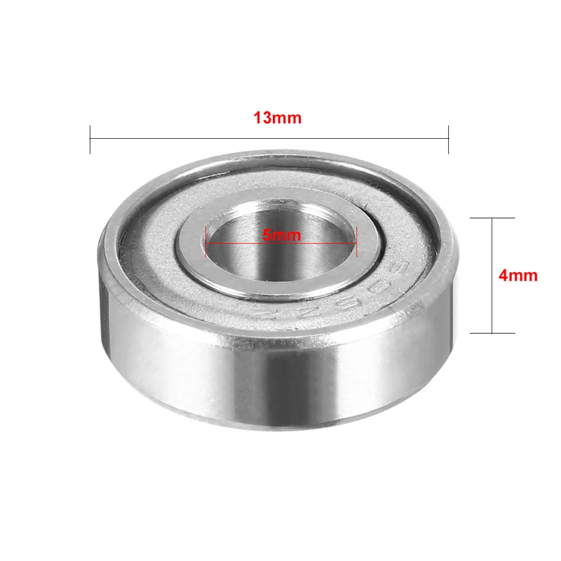 20pcs 5mmx13mmx4mm Double Shielded Miniature Deep Groove Ball Bearing