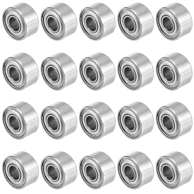 20pcs 3mmx8mmx4mm Double Shielded Miniature Deep Groove Ball Bearing