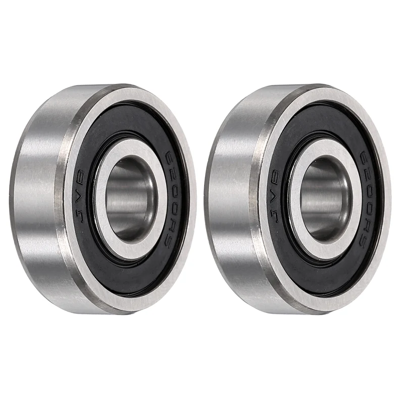 2Pcs 6200-2RS Deep Groove Ball Bearings 10x30x9mm ZV4 Level ABEC7 Precision