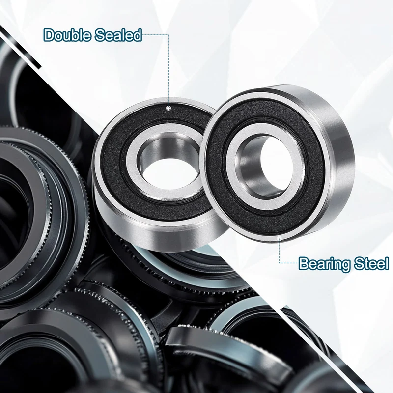 4pcs 1615-2RS Deep Groove Ball Bearing 11mm x 3mm x 9mm Z2 Double Rubber