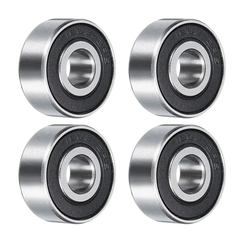 4pcs 1603-2RS Deep Groove Ball Bearing 8mm x 22mm x 9mm Z2 Double Rubber
