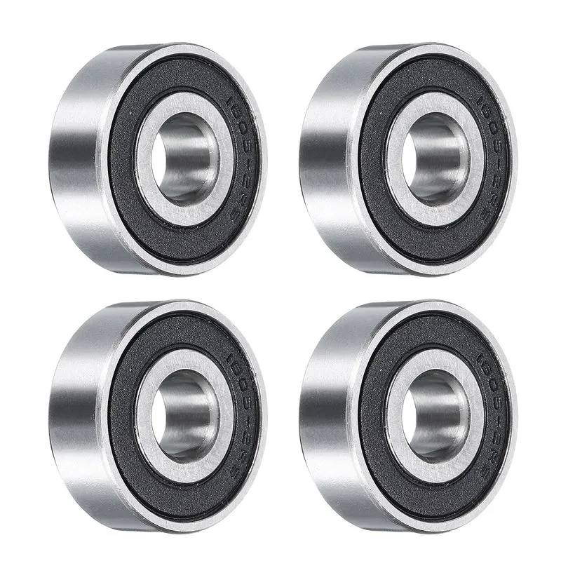 1605-2RS Deep Groove Ball Bearing, 4pcs, 8mm x 23mm x 8mm, Z2 Double Rubber