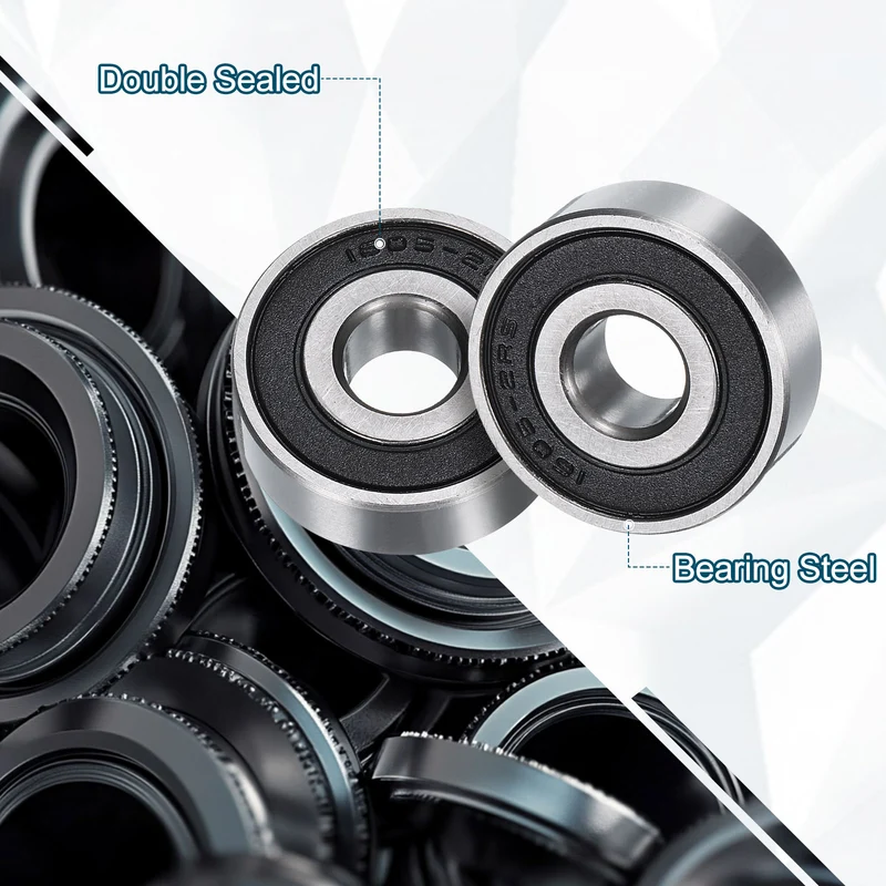 1605-2RS Deep Groove Ball Bearing, 4pcs, 8mm x 23mm x 8mm, Z2 Double Rubber