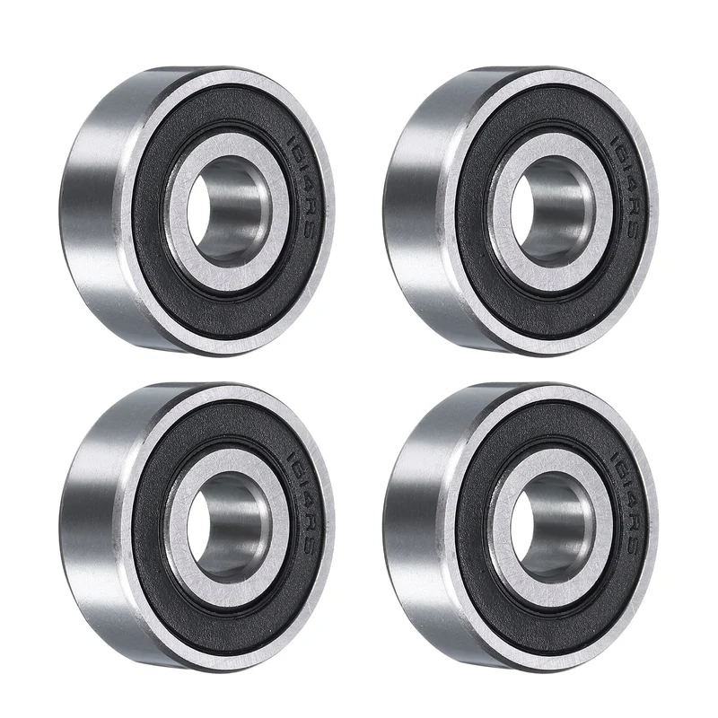 1614-2RS Deep Groove Ball Bearing, 4pcs, 9mm x 29mm x 10mm, Z2 Double Rubber