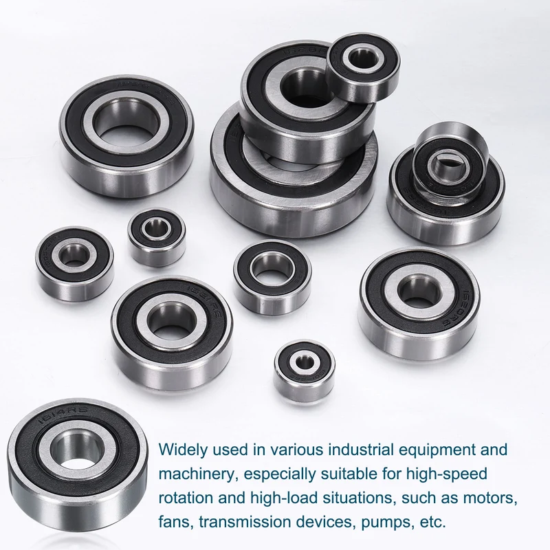 1614-2RS Deep Groove Ball Bearing, 4pcs, 9mm x 29mm x 10mm, Z2 Double Rubber