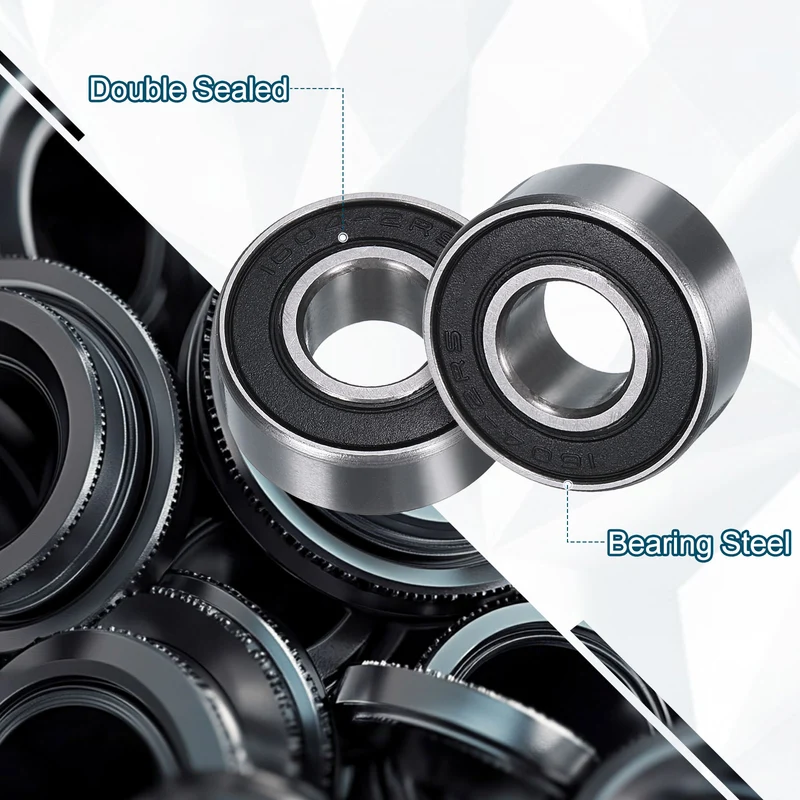 4pcs 1604-2RS Deep Groove Ball Bearing 9mm x 22mm x 9mm Z2 Double Rubber