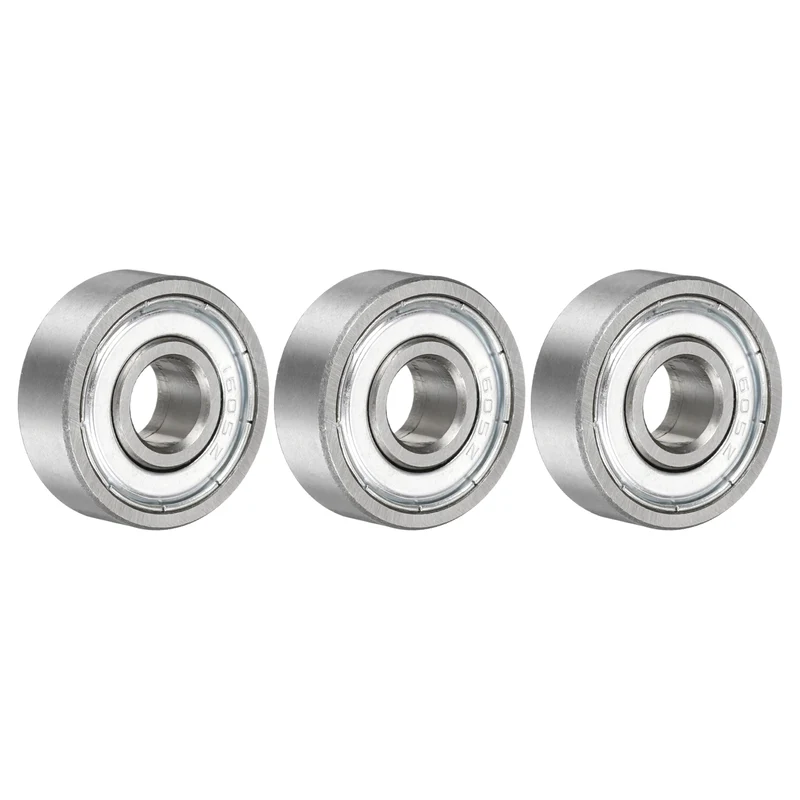 3Pcs 1605ZZ Deep Groove Ball Bearing, 5/16" x 29/32" x 5/16" Sealed Bearing