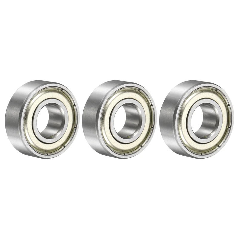 1606ZZ Deep Groove Ball Bearing, 3pcs, 3/8" x 29/32" x 5/16", Z2 Sealed Bearing