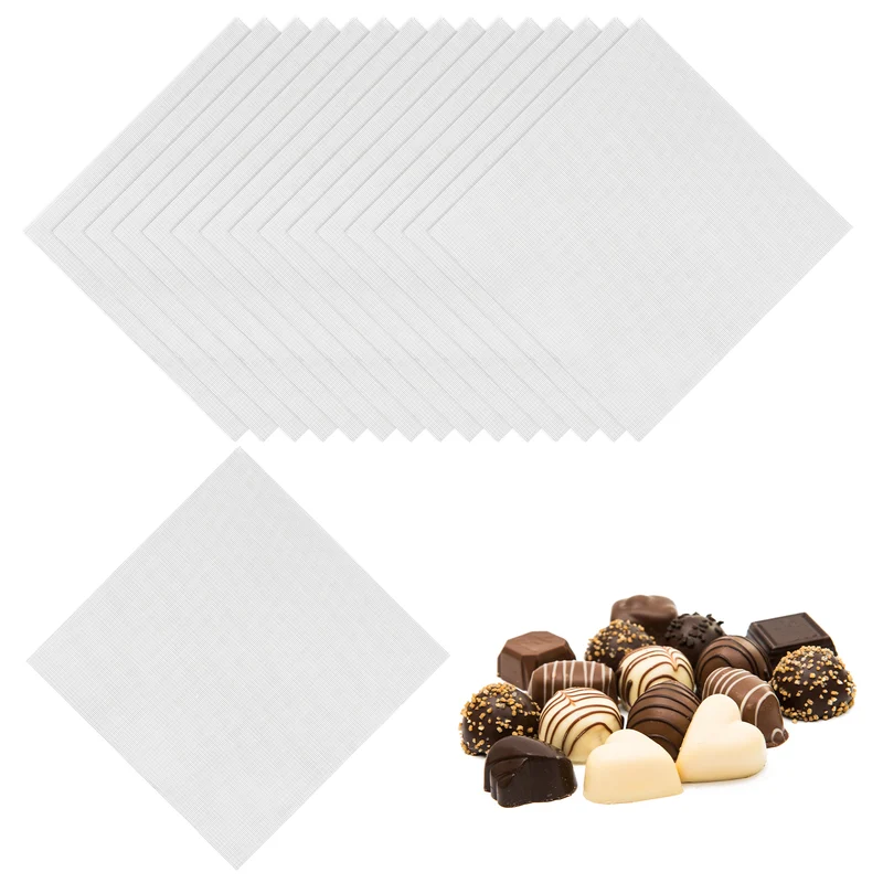 200 Pcs Candy Foil Wrappers, 4.7 x 4.7 Inch Chocolate Wrappers, Silver