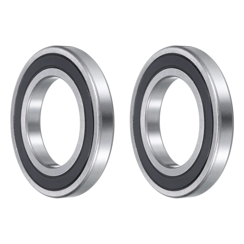 16008-2RS Deep Groove Ball Bearings, ID 40mm x OD 68mm x Width 9mm Double Rubber Seal Bearings, High Speed Sealed Bearing Z3 Lever 2pcs