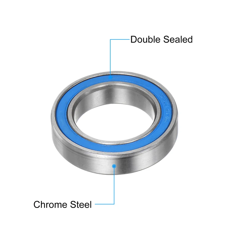 2pcs 6804-2RS Deep Groove Ball Bearings 20x32x7mm Rubber Sealed Bearings
