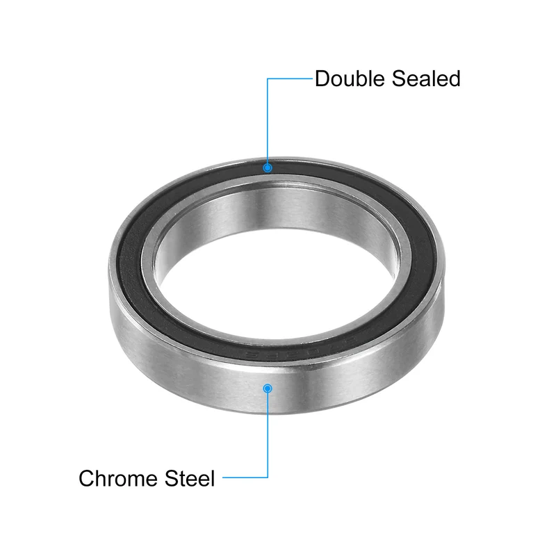 10pcs 6702-2RS Deep Groove Ball Bearings 15x21x4mm Rubber Sealed Bearings