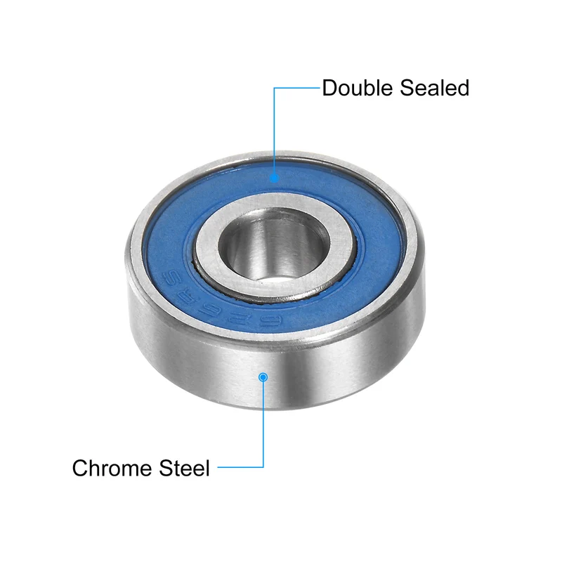 10pcs 626-2RS Deep Groove Ball Bearings 6x19x6mm Rubber Sealed Bearings