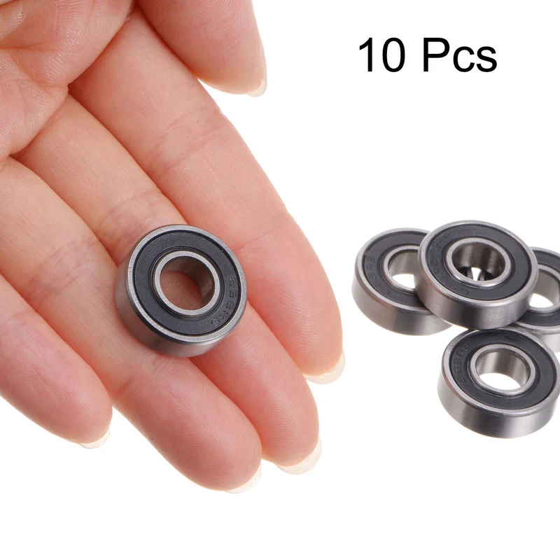 10pcs 698-2RS Deep Groove Ball Bearings 8x19x6mm Rubber Sealed Bearings