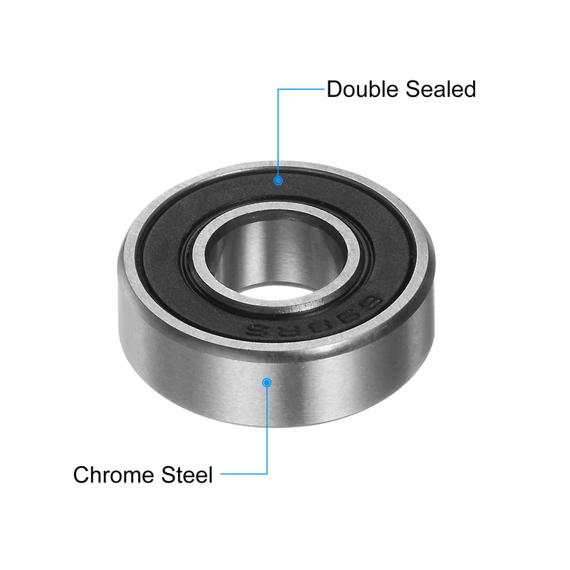10pcs 698-2RS Deep Groove Ball Bearings 8x19x6mm Rubber Sealed Bearings