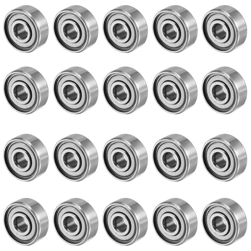 20pcs 4mmx13mmx5mm Double Shielded Miniature Deep Groove Ball Bearing