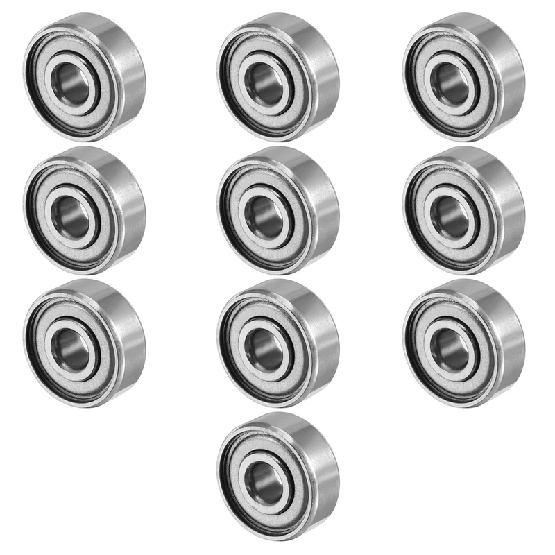 10pcs 4mmx13mmx5mm Double Shielded Miniature Deep Groove Ball Bearing