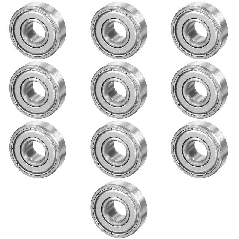8mmx22mmx7mm Double Shielded Miniature Deep Groove Ball Bearing 10pcs
