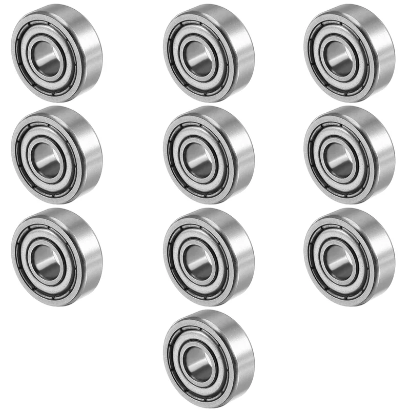 10pcs 6mmx17mmx6mm Double Shielded Miniature Deep Groove Ball Bearing