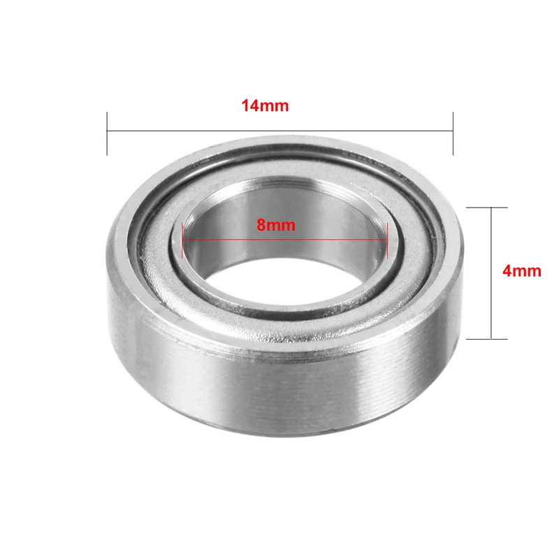 20pcs MR148ZZ 8mmx14mmx4mm Double Shielded Miniature Deep Groove Ball Bearing