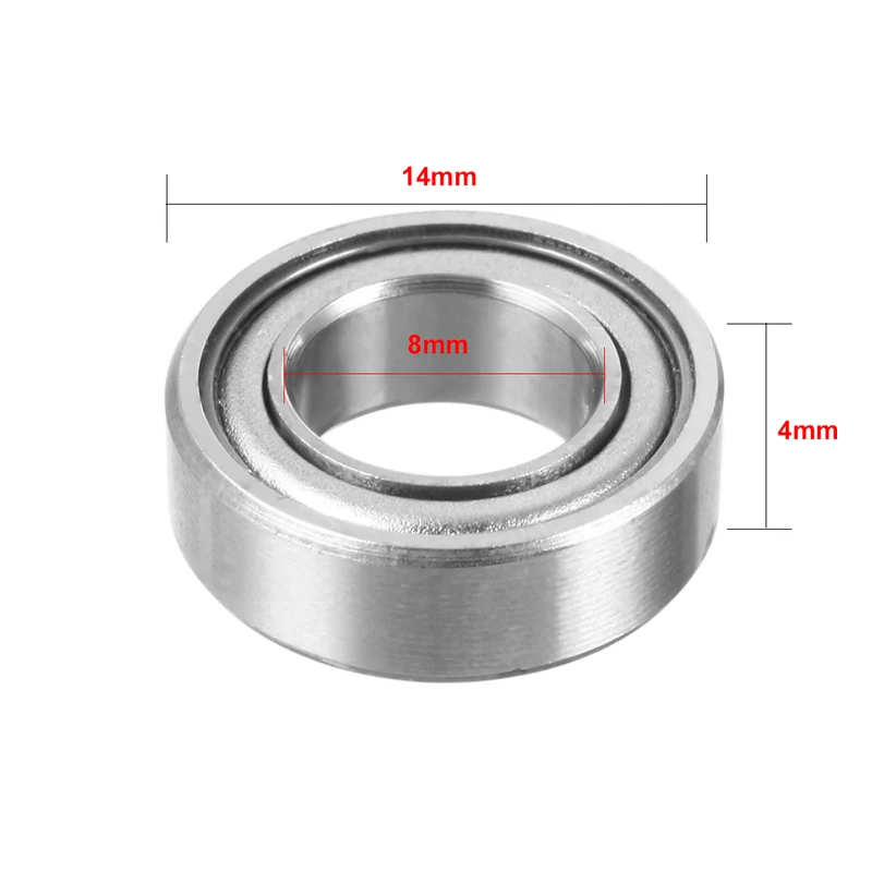 10pcs MR148ZZ 8mmx14mmx4mm Double Shielded Miniature Deep Groove Ball Bearing
