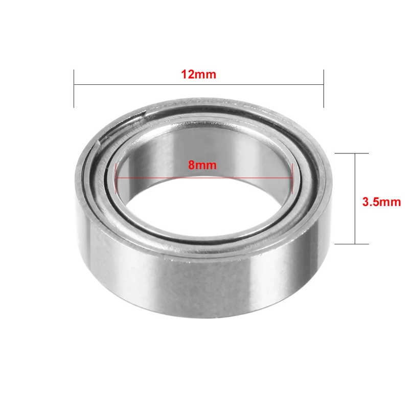 20pcs MR128ZZ 8mmx12mmx3.5mm Double Shielded Miniature Deep Groove Ball Bearing