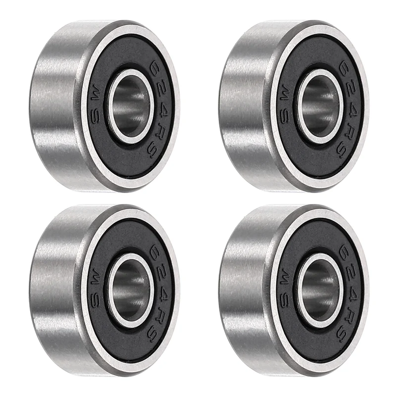 4Pcs 624-2RS Deep Groove Ball Bearings 4x13x5mm ZV4 Level ABEC7 Precision