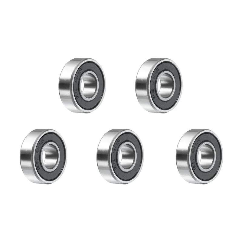 5Pcs R6-2RS Deep Groove Ball Bearings 3/8"x7/8"x9/32" Double Metal Shielded Z3