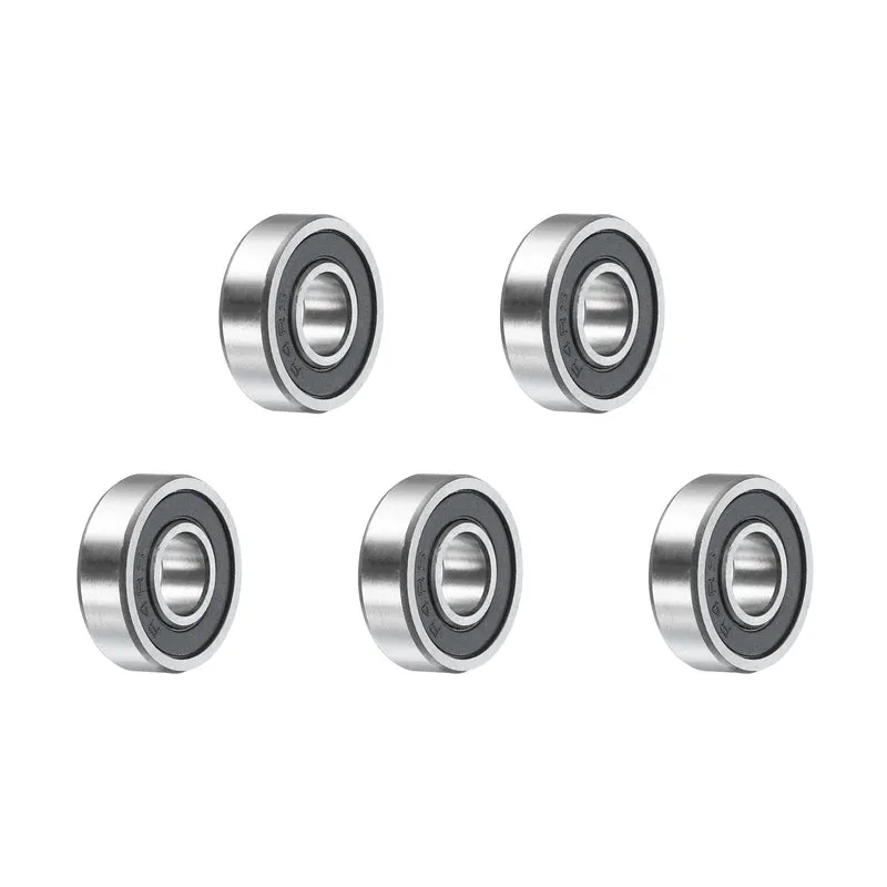 5Pcs R4-2RS Deep Groove Ball Bearings 1/4"x5/8"x0.196" Double Metal Shielded Z3