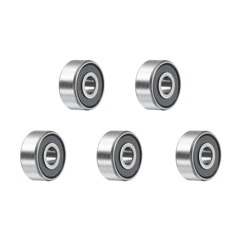 5Pcs R2-2RS Deep Groove Ball Bearings 1/8"x3/8"x5/32" Double Metal Shielded Z3