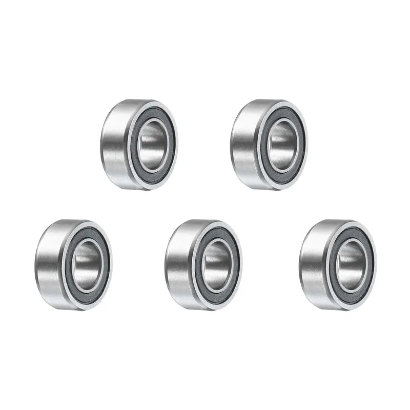 5Pcs R188-2RS Deep Groove Ball Bearings 1/4"x1/2"x3/16" Double Metal Shielded Z3