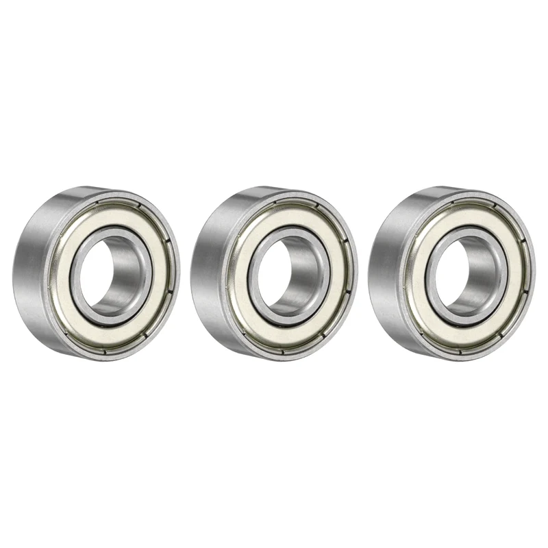 3Pcs 1604ZZ Deep Groove Ball Bearing, 3/8" x 7/8" x 9/32" Sealed Bearing