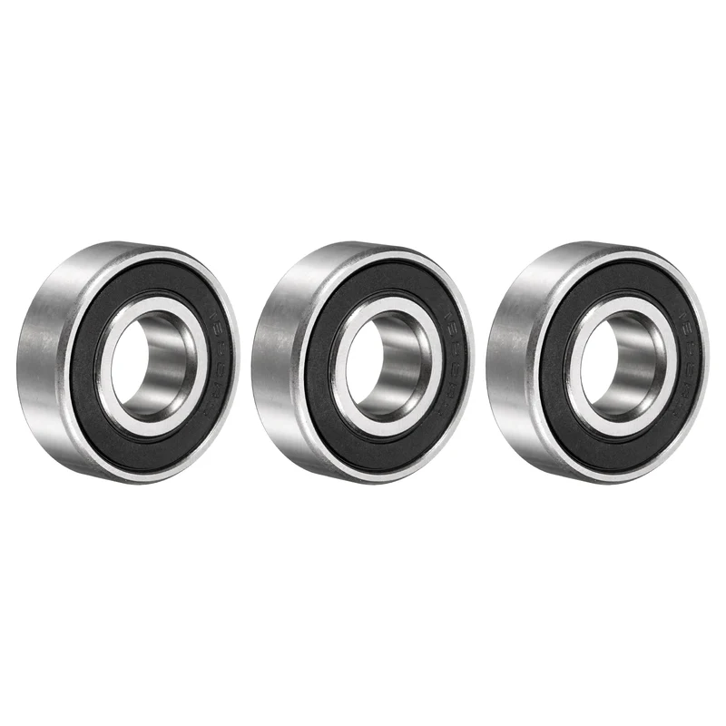 3Pcs 1622-2RS Deep Groove Ball Bearing, 9/16" x 1-3/8" x 7/16" Sealed Bearing