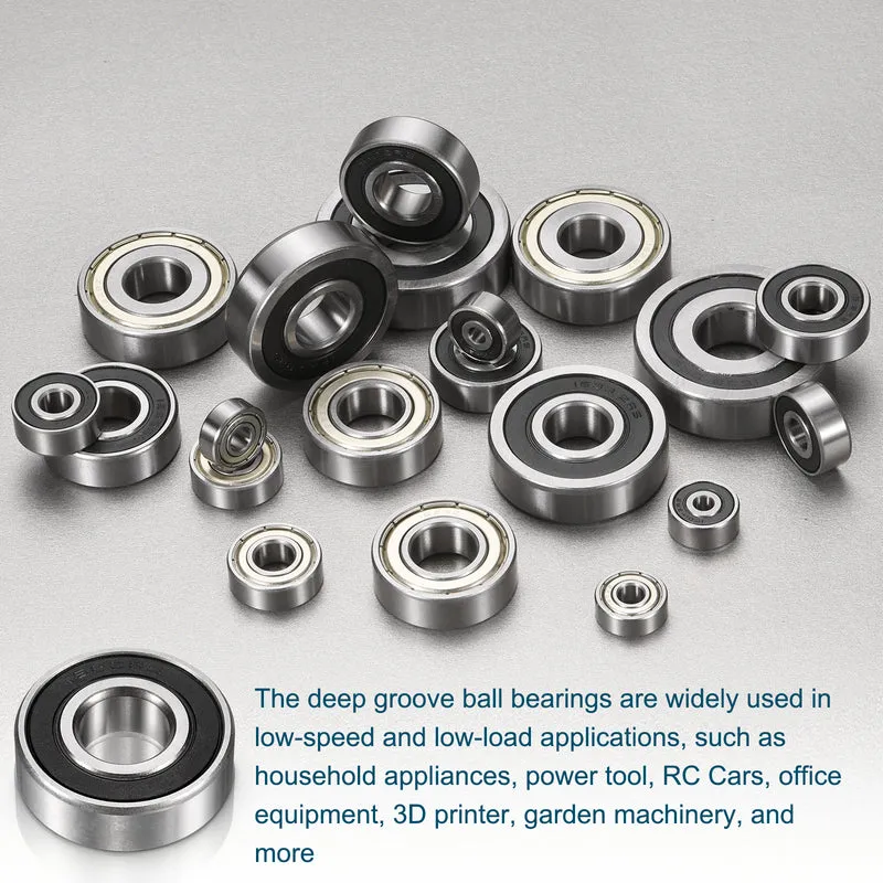 3Pcs 1602-2RS Deep Groove Ball Bearing, 1/4" x 11/16" x 5/16" Sealed Bearing