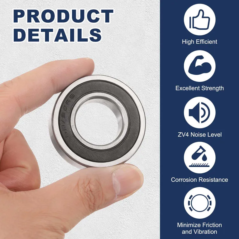 60/22-2RS Deep Groove Ball Bearing, 22 x 44 x 12mm, ZV4 Double Rubber