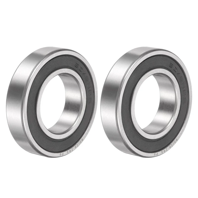 60/28-2RS Deep Groove Ball Bearing, 2pcs 28 x 52 x 12mm, ZV4 Double Rubber