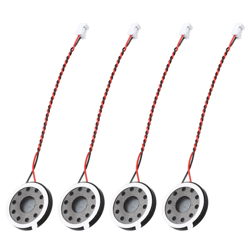 4Pcs 1W 8 Ohm 23mm Small Round Internal Magnetic Speaker with 2.0mm Terminal