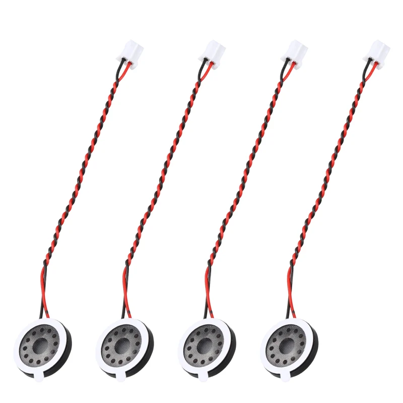 4Pcs 1W 8 Ohm 16mm Small Round Internal Magnetic Speaker with 2.0mm Terminal