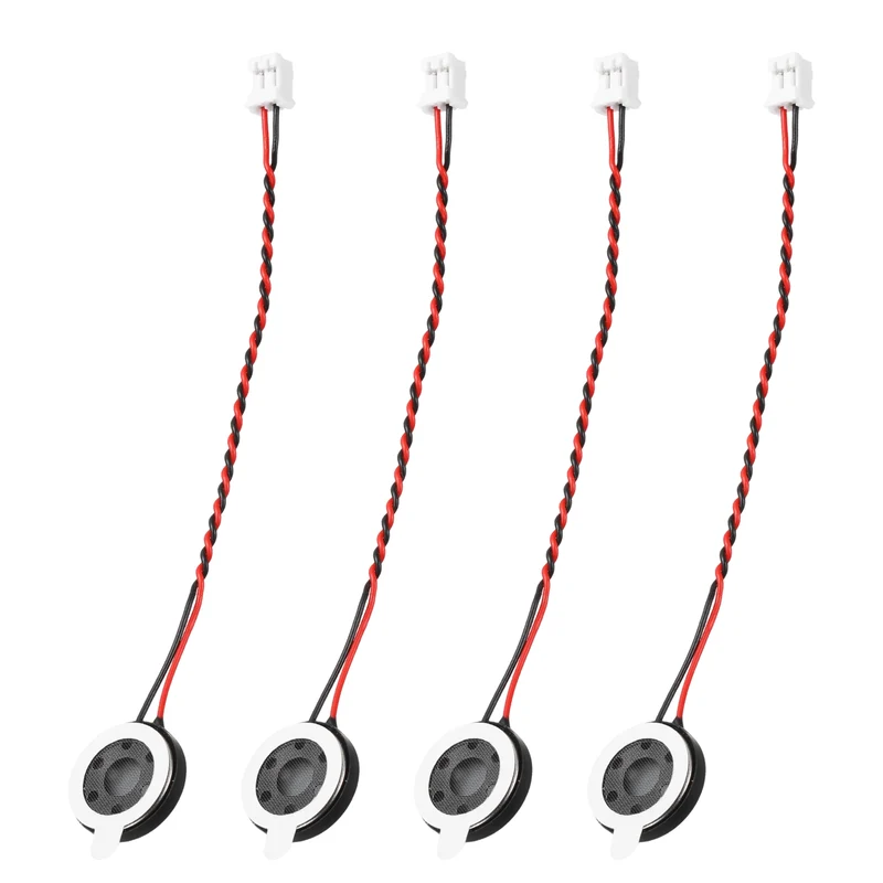 4Pcs 1W 8 Ohm 15mm Small Round Internal Magnetic Speaker with 2.0mm Terminal
