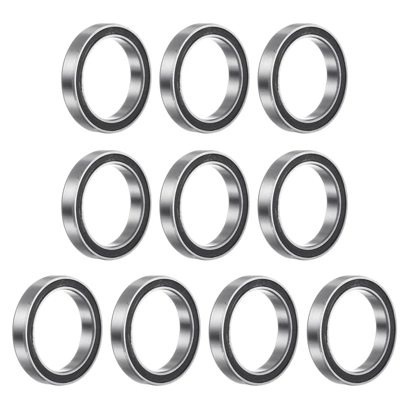 10pcs 6703-2RS Deep Groove Ball Bearings, Chrome Steel Bearing 17mm x 23mm x 4mm