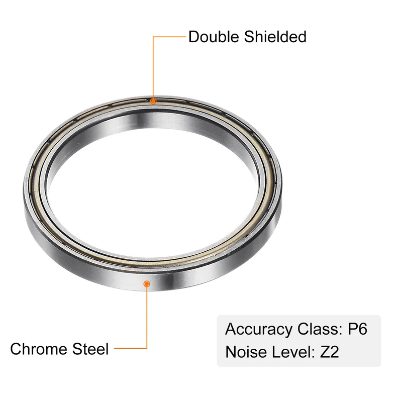 5pcs 6706ZZ Deep Groove Ball Bearings, Chrome Steel Z2 Bearing 30mm x 37mm x 4mm