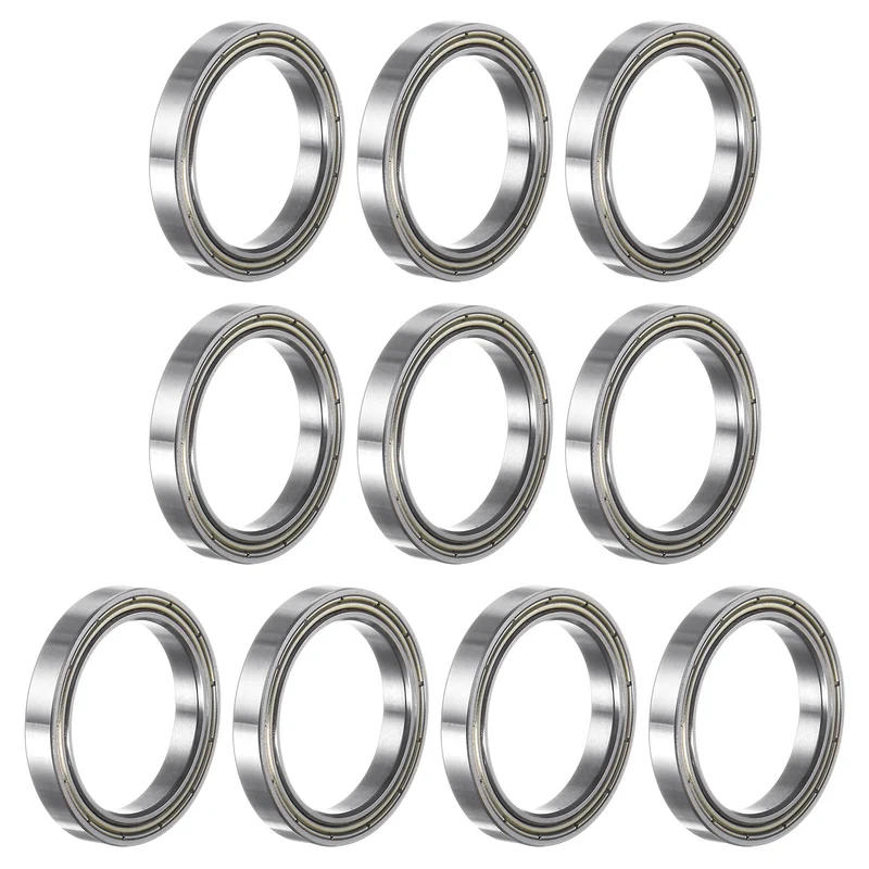 10pcs 6704ZZ Deep Groove Ball Bearings, Chrome Steel Z2 Bearing 20x27x4mm