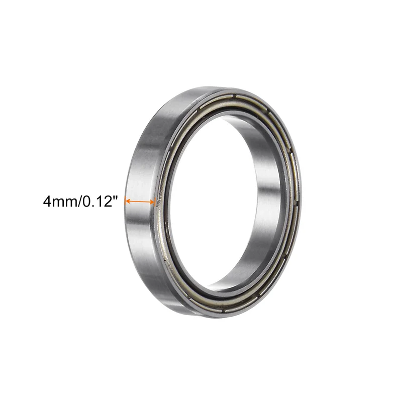 10pcs 6703ZZ Deep Groove Ball Bearings, Chrome Steel Double Metal Shielded Bearing 17mm x 23mm x 4mm