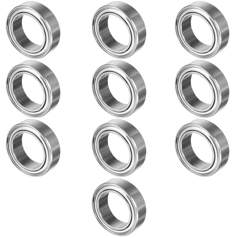 10pack MR128ZZ 8mmx12mmx3.5mm Double Shielded Miniature Deep Groove Ball Bearing