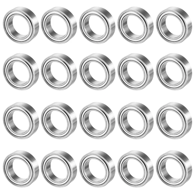 20pcs MR117ZZ 7mmx11mmx3mm Double Shielded Miniature Deep Groove Ball Bearing